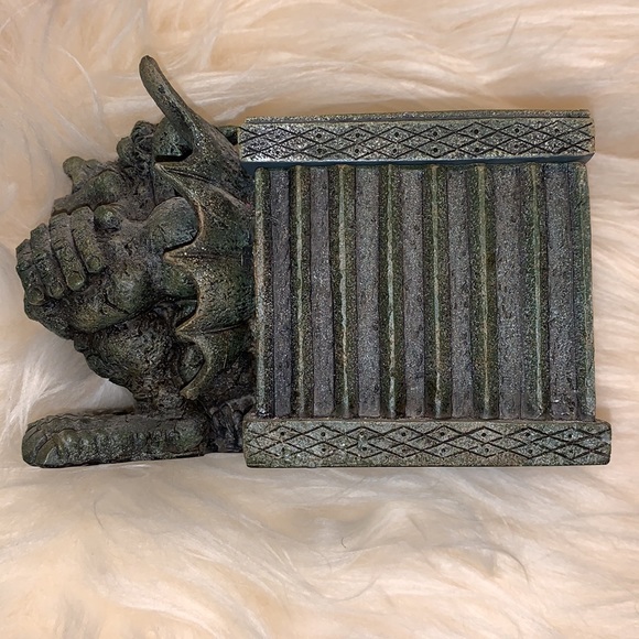 Gargoyle trinket box with pentacle gothic not cc eligible - Picture 5 of 10